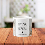 Modern Collage Photo Love You Grandpa Best Gift Espresso Cup<br><div class="desc">Modern Collage Photo Love You Grandpa Best Gift</div>