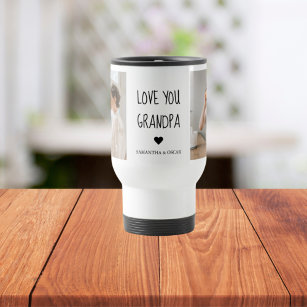 Custom Name Portable Stainless Steel Travel Mugs With Double Lid