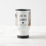 Modern Collage Photo Love You Grandpa Best Gift Travel Mug Modern Collage Photo Love You Grandpa Best Gift Travel Mug