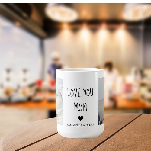 Modern Collage Photo Love You Mom Best Gift Coffee Mug