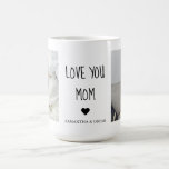 Modern Collage Photo Love You Mom Best Gift Coffee Mug