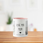 Modern Collage Photo Love You Mom Best Gift Mug<br><div class="desc">If you're looking for a heartfelt and meaningful gift to show your love and appreciation for your mom, a modern collage photo could be a great choice. A modern collage photo is a unique and creative way to display your favorite memories with your mom. It typically involves combining several photos...</div>
