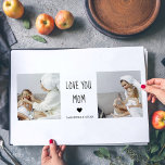 Modern Collage Photo Love You Mom Best Gift Placemat<br><div class="desc">If you're looking for a heartfelt and meaningful gift to show your love and appreciation for your mom, a modern collage photo could be a great choice. A modern collage photo is a unique and creative way to display your favorite memories with your mom. It typically involves combining several photos...</div>