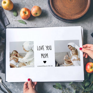Modern Collage Photo Love You Mom Best Gift Placemat