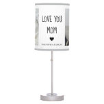 Modern Collage Photo Love You Mom Best Gift Table Lamp