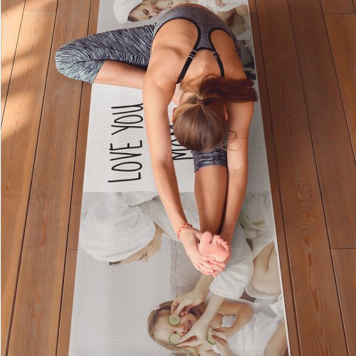 Modern Collage Photo Love You Mom Best Gift Yoga Mat