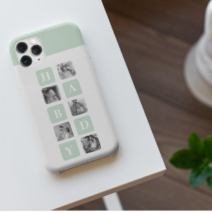 Modern Collage Photo Mint Best Hubby Gift iPhone 11Pro Max Case