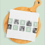 Modern Collage Photo Mint Best Hubby Gift Kitchen Towel<br><div class="desc">Modern Collage Photo Mint Best Hubby Gift is a personalized gift idea for husbands that combines the beauty of a photo collage with the charm of a mint frame. This unique gift is designed to showcase the most memorable moments shared by the couple, such as their wedding day, romantic dates,...</div>