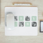 Modern Collage Photo Mint Best Hubby Gift Mouse Pad<br><div class="desc">Modern Collage Photo Mint Best Hubby Gift is a personalized gift idea for husbands that combines the beauty of a photo collage with the charm of a mint frame. This unique gift is designed to showcase the most memorable moments shared by the couple, such as their wedding day, romantic dates,...</div>