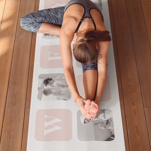 Modern Collage Photo  Pink Gift For Lovely Wifey Yoga Mat