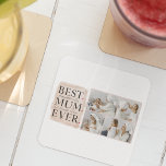 Modern Collage Photo Pink Happy Mothers Day Square Paper Coaster<br><div class="desc">This modern collage photo product is the perfect gift to celebrate your mother on Mother's Day. The pink color scheme adds a touch of femininity and elegance to the piece, making it a great addition to any room in her home. The collage is carefully crafted using a combination of your...</div>
