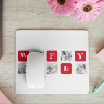 Modern Collage Photo & Red Gift For Lovely Wifey Mouse Pad<br><div class="desc">Modern Collage Photo & Red Gift For Lovely Wifey</div>