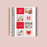 Modern Collage Photo Red & Pink Best Mom Ever Gift Notebook<br><div class="desc">Modern Collage Photo Red & Pink Best Mom Ever Gift.Best Personalized Gift For Mothers day,  Woman's day or Mom Birthday. Surprise Mom With a Gift That’s As Amazing As She Is.</div>