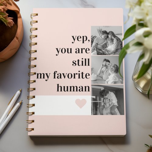 Modern Collage Photo  Romantic Lovely Quote Gift Planner