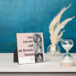 Modern Collage Photo & Romantic Lovely Quote Gift Plaque<br><div class="desc">Modern Collage Photo & Romantic Lovely Quote Gift</div>