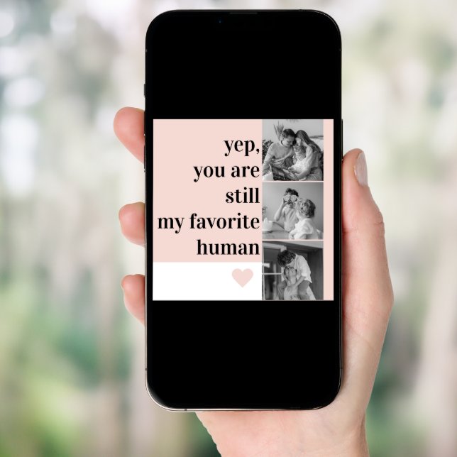 Modern Collage Photo & Romantic Lovely Quote Gift Poster (Front Digital)