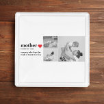 Modern Collage Photo & Text Red Heart Mother Gift Acrylic Tray<br><div class="desc">The modern collage photo and text red heart mother gift is a beautiful and unique present that any mother would love to receive. This gift is a personalized work of art that combines favorite photos and heartfelt messages to create a one-of-a-kind keepsake. The modern design of the collage is sure...</div>