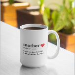 Modern Collage Photo & Text Red Heart Mother Gift Coffee Mug<br><div class="desc">The modern collage photo and text red heart mother gift is a beautiful and unique present that any mother would love to receive. This gift is a personalized work of art that combines favorite photos and heartfelt messages to create a one-of-a-kind keepsake. The modern design of the collage is sure...</div>