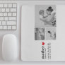 Modern Collage Photo & Text Red Heart Mother Gift Mouse Pad