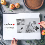 Modern Collage Photo & Text Red Heart Mother Gift Placemat<br><div class="desc">The modern collage photo and text red heart mother gift is a beautiful and unique present that any mother would love to receive. This gift is a personalized work of art that combines favorite photos and heartfelt messages to create a one-of-a-kind keepsake. The modern design of the collage is sure...</div>