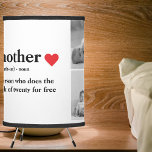 Modern Collage Photo & Text Red Heart Mother Gift Tripod Lamp<br><div class="desc">The modern collage photo and text red heart mother gift is a beautiful and unique present that any mother would love to receive. This gift is a personalized work of art that combines favorite photos and heartfelt messages to create a one-of-a-kind keepsake. The modern design of the collage is sure...</div>