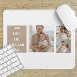 Modern Collage Photo & We Love Dad Gifts Mouse Pad<br><div class="desc">"We Love Dad" gifts are thoughtful and heartwarming presents that celebrate the love and appreciation for fathers. These gifts are often given on special occasions such as Father's Day, birthdays, or any day you want to express gratitude for your dad's love and support. There is a wide range of "We...</div>