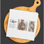 Modern Collage Photo With Father Best Quote Gift Kitchen Towel<br><div class="desc">A modern collage photo with a heartfelt quote about a father is the perfect gift to show your appreciation and love for your dad. This unique and personalized gift is a great way to showcase your favorite memories together and express your gratitude for all that he has done for you....</div>