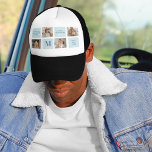 Modern Collage Photos Blue Best Fathers Gift Trucker Hat<br><div class="desc">Modern collage photos with a blue theme can make a great gift for Father's Day or any occasion to celebrate a special dad. Collage photos are a unique and creative way to showcase a collection of memorable moments and can be customized to fit the recipient's style and personality.</div>