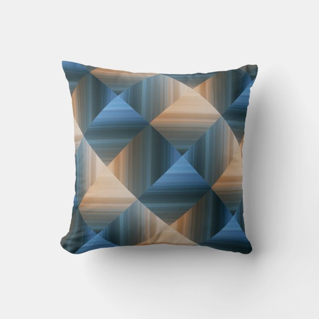 Modern Collage Throw Pillow (Front)