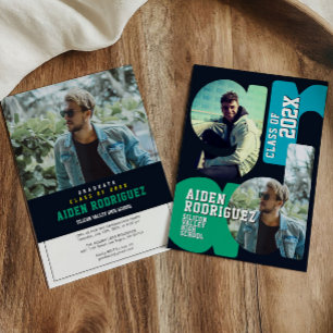 Modern College Graduation Invitation