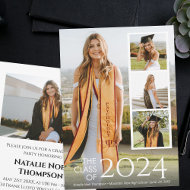 Modern College or High School Elegant Graduation Invitation