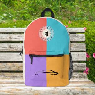 Modern Color Block Backpack – Stay Cool Stay Kind