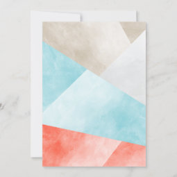 Modern Color Block Christmas/Holiday Invitation | Zazzle