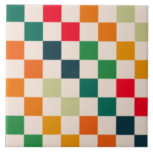 Modern Color Block Decorative Ceramic Tile