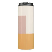 Modern Color block Family Photo Collage Thermal Tumbler (Back)