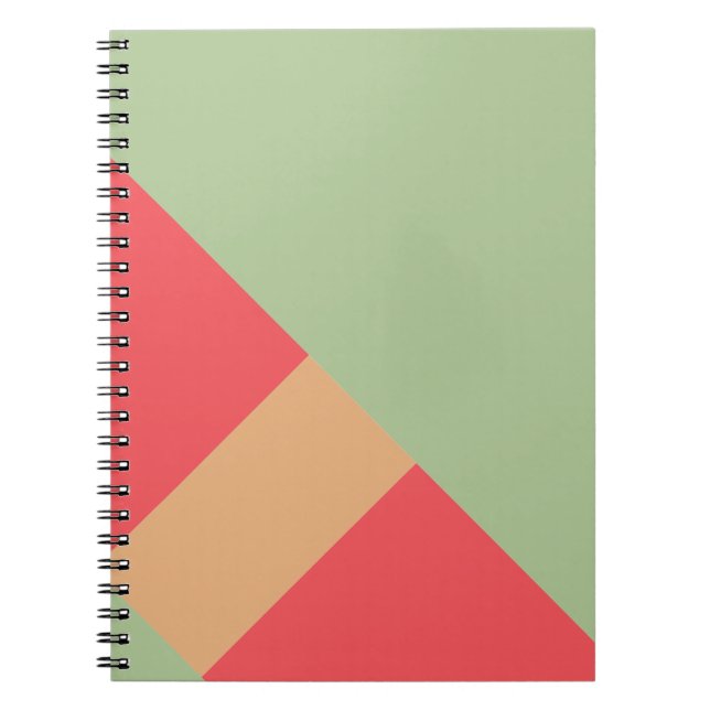 Modern Color Block Geo 1 Notebook (Front)