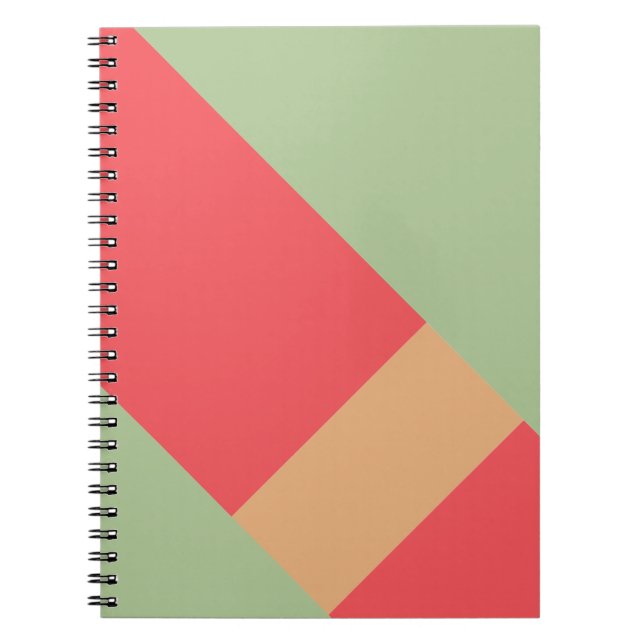 Modern Color Block Geo 1 Notebook (Front)