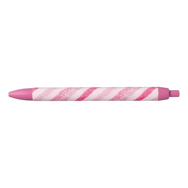 modern color block stripes white pink brushstrokes pen (Front)