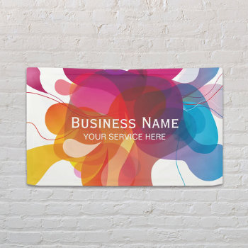 Modern Color Flow Trendy Business Banner by cardfactory at Zazzle