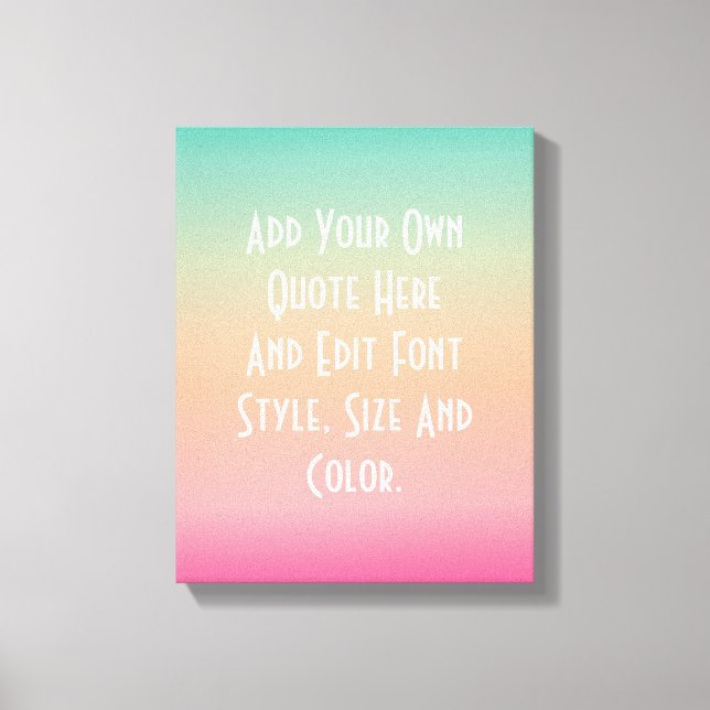 Modern color gradient canvas print (Front)