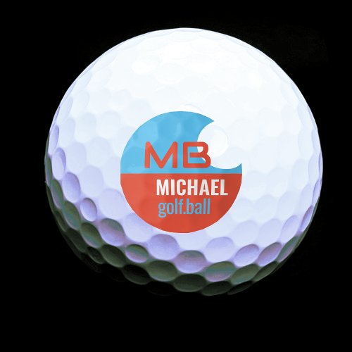 Modern Color Logo Golf Ball