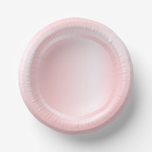 Modern Color Pink Rose Gold Trendy Template Paper Bowls