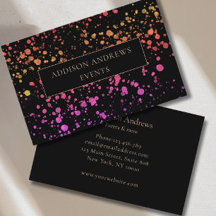 Modern Color Splash Business Card