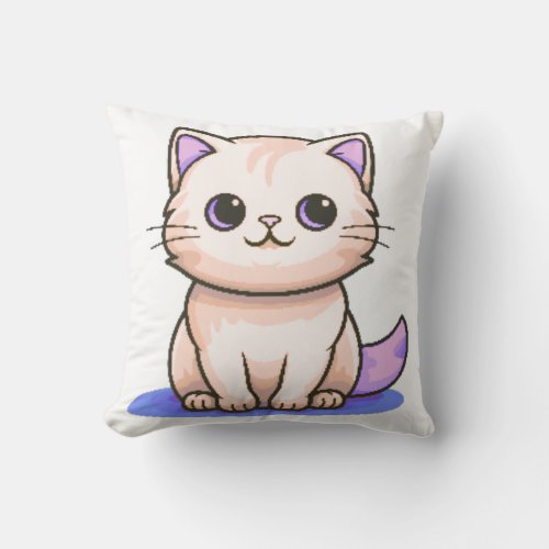Modern colored cat pillow