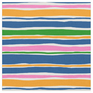 Modern Colored Stripe Fabric