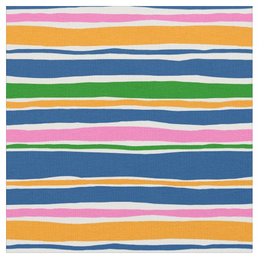 Modern Colored Stripe Fabric