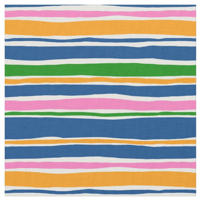 Modern Colored Stripe Fabric (Close Up)