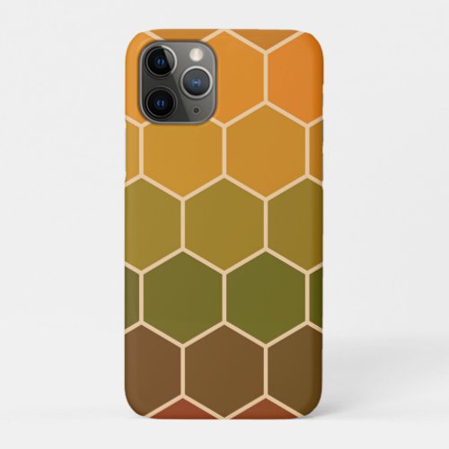 Modern Colorful 3d Cubes or Hexagons pattern iPhone 11 Pro Case