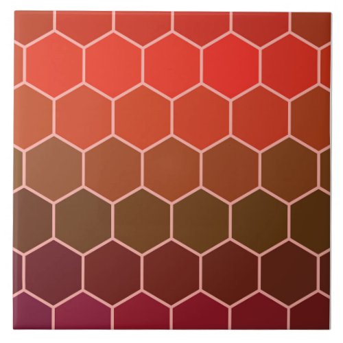 Modern Colorful 3d Cubes or Hexagons pattern Ceramic Tile