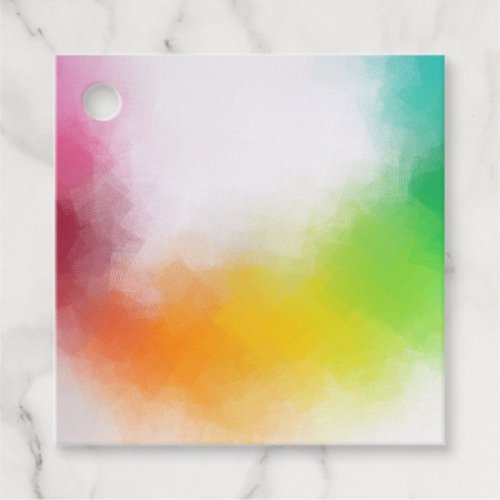 Modern Colorful Abstract Art Blank Trendy Template Favor Tags